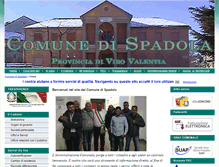 Tablet Screenshot of comune.spadola.vv.it
